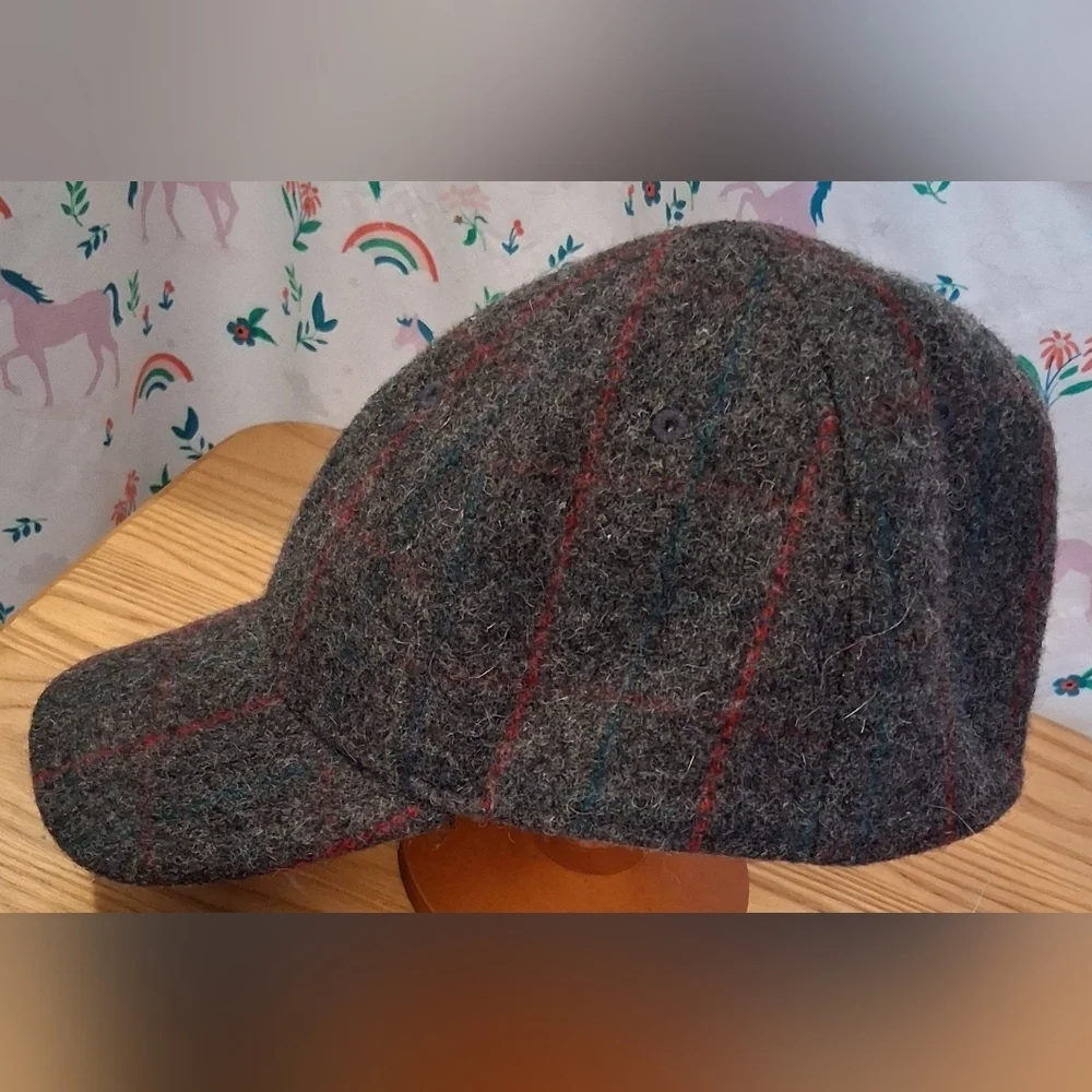 EUC RARE Vintage 60s Woolrich & Abercrombie AF Plaid Casual Wool Hat Cap L/XL